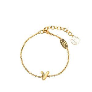 LOUIS VUITTON Gold Charm Bracelet